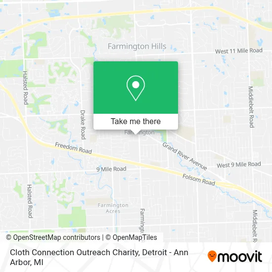 Cloth Connection Outreach Charity map