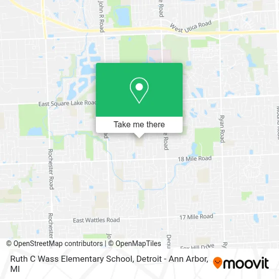 Ruth C Wass Elementary School map