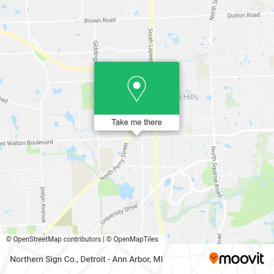 Northern Sign Co. map
