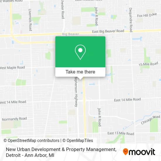 New Urban Development & Property Management map
