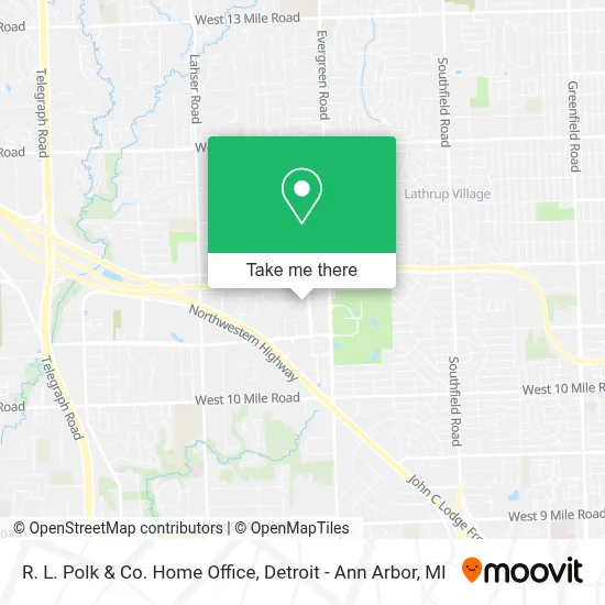 R. L. Polk & Co. Home Office map