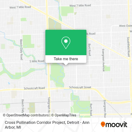 Cross Pollination Corridor Project map