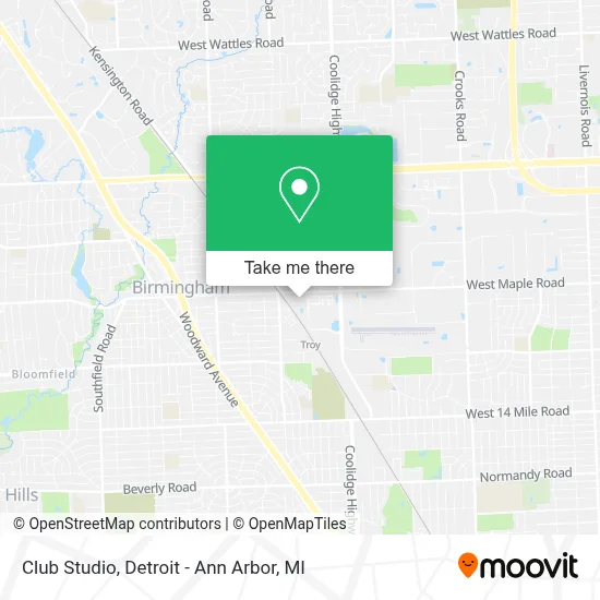 Club Studio map