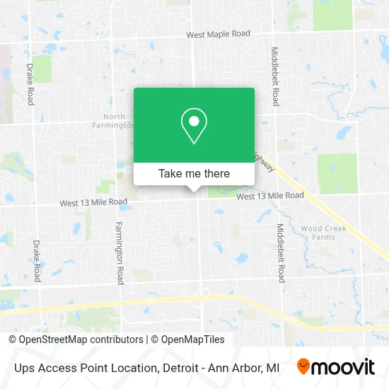 Ups Access Point Location map