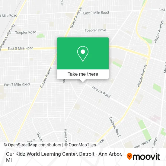 Our Kidz World Learning Center map