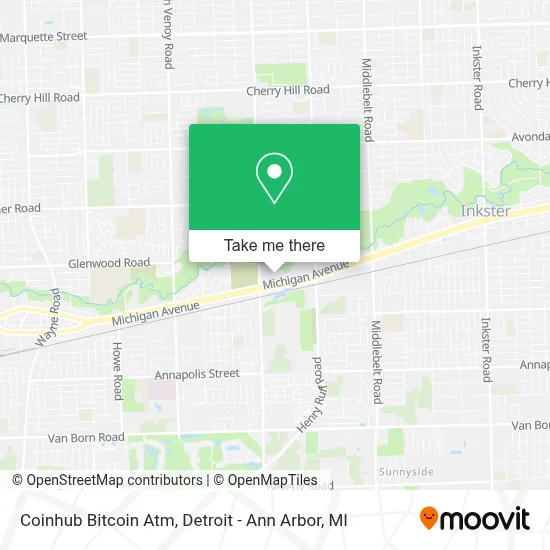 Coinhub Bitcoin Atm map