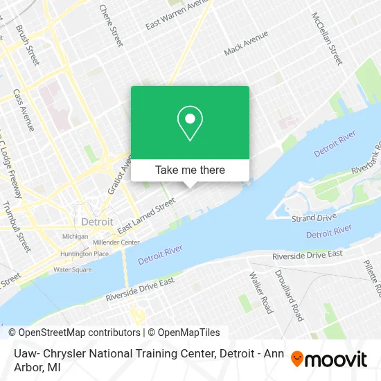 Uaw- Chrysler National Training Center map