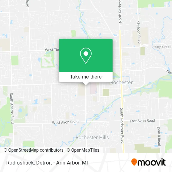 Radioshack map