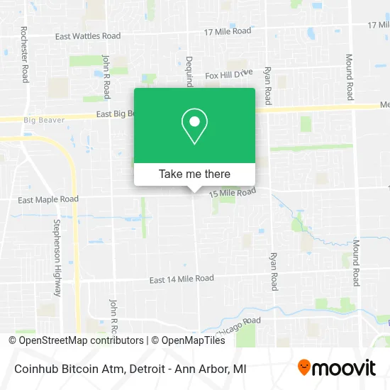 Coinhub Bitcoin Atm map