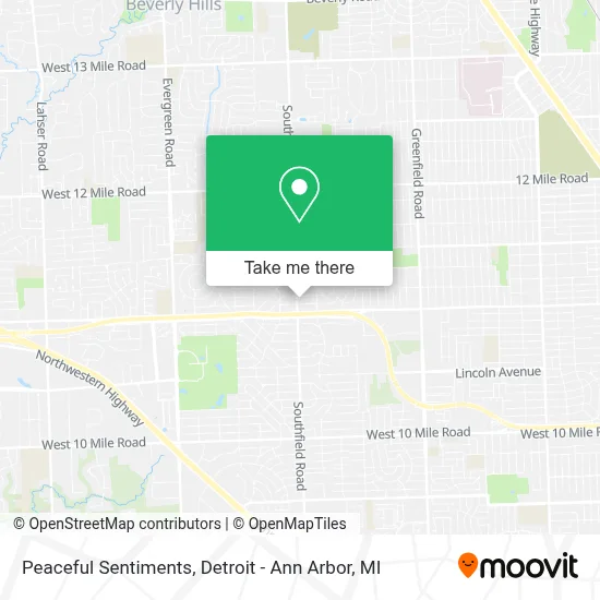 Peaceful Sentiments map