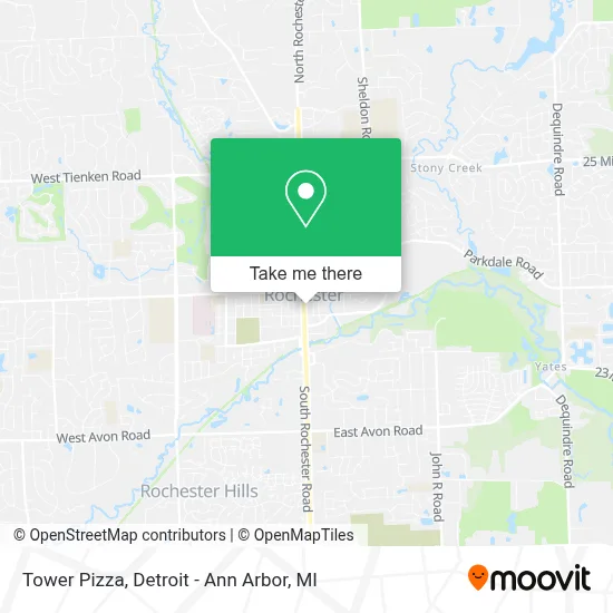 Tower Pizza map