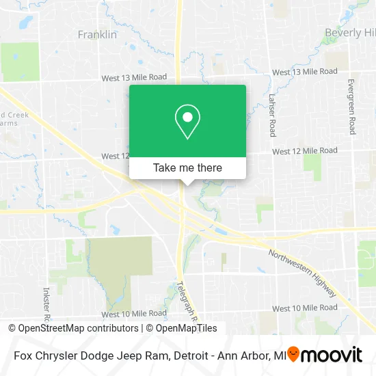 Fox Chrysler Dodge Jeep Ram map