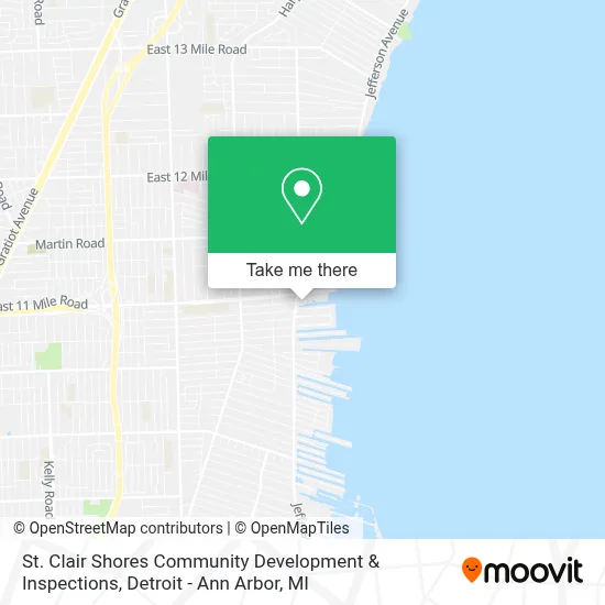 St. Clair Shores Community Development & Inspections map