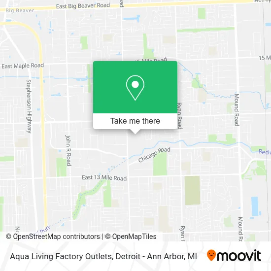 Aqua Living Factory Outlets map