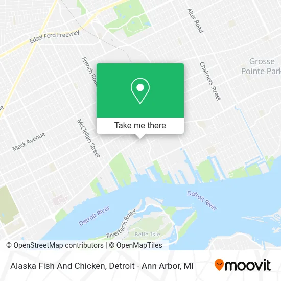 Alaska Fish And Chicken map