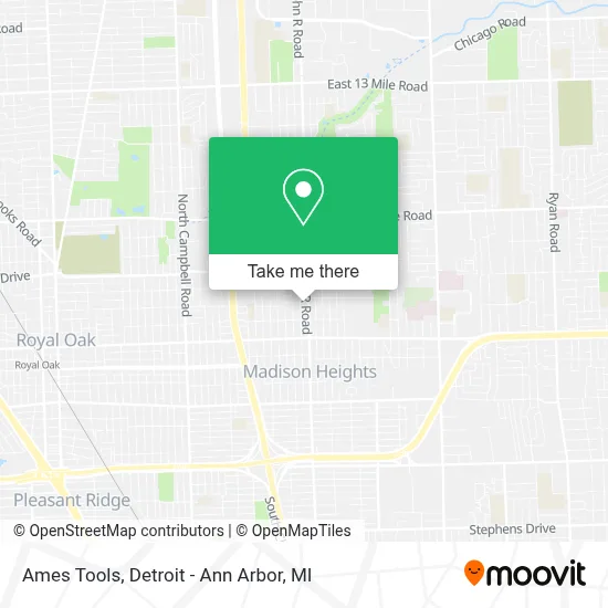 Ames Tools map