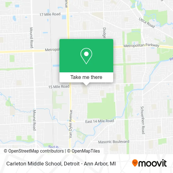 Carleton Middle School map