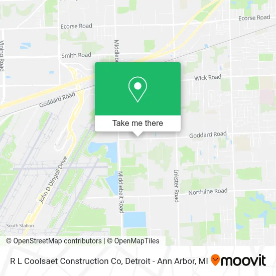 R L Coolsaet Construction Co map