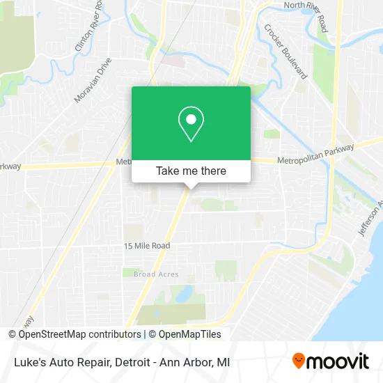 Luke's Auto Repair map
