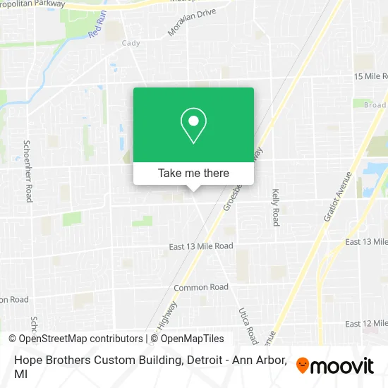 Hope Brothers Custom Building map