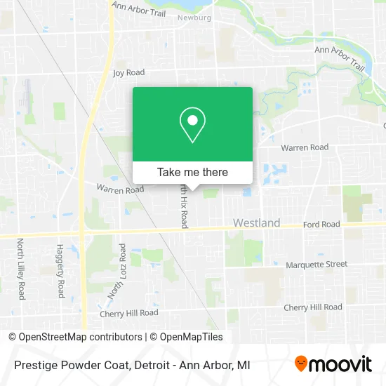 Prestige Powder Coat map