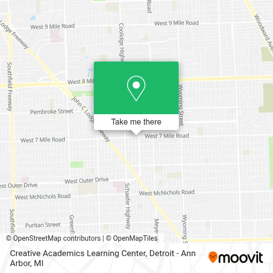 Creative Academics Learning Center map