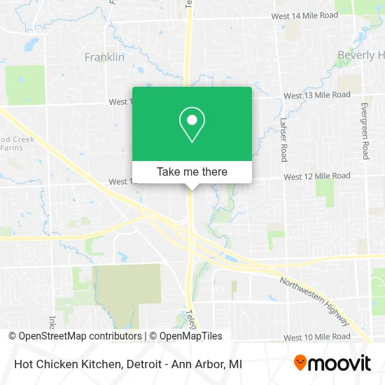 Hot Chicken Kitchen map