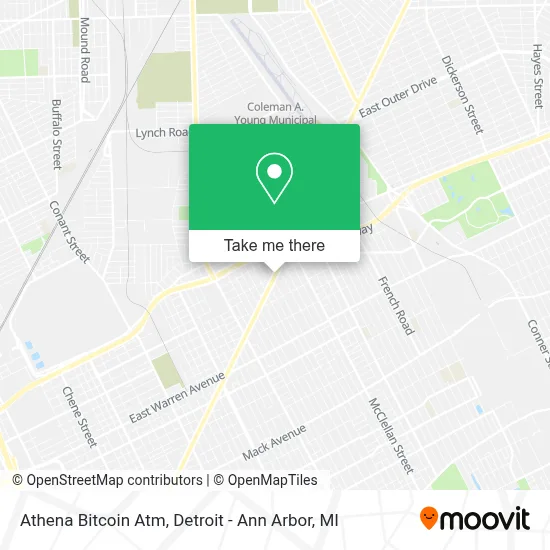 Athena Bitcoin Atm map