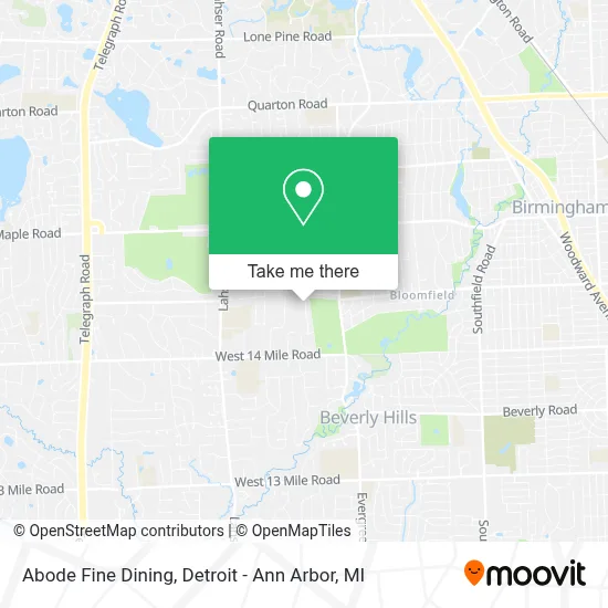 Abode Fine Dining map