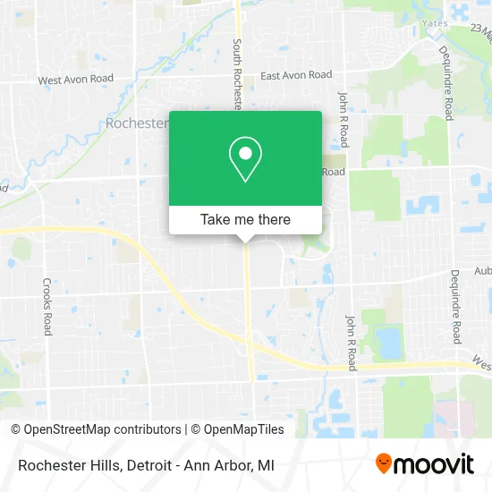 Rochester Hills map