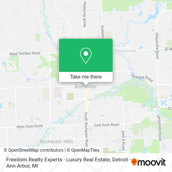 Freedom Realty Experts - Luxury Real Estate map