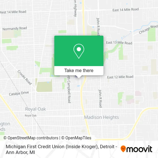 Michigan First Credit Union (Inside Kroger) map