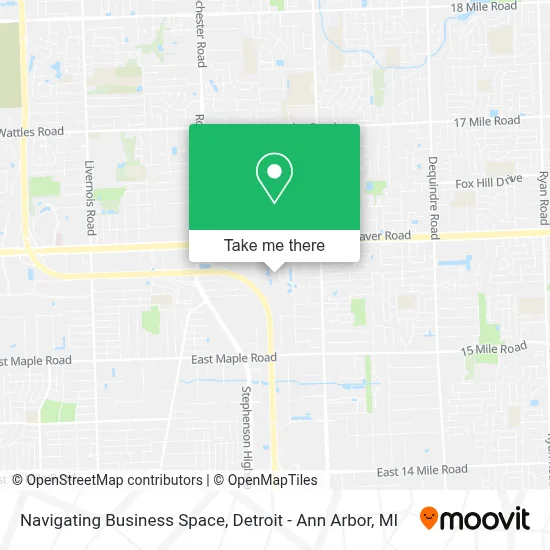 Navigating Business Space map