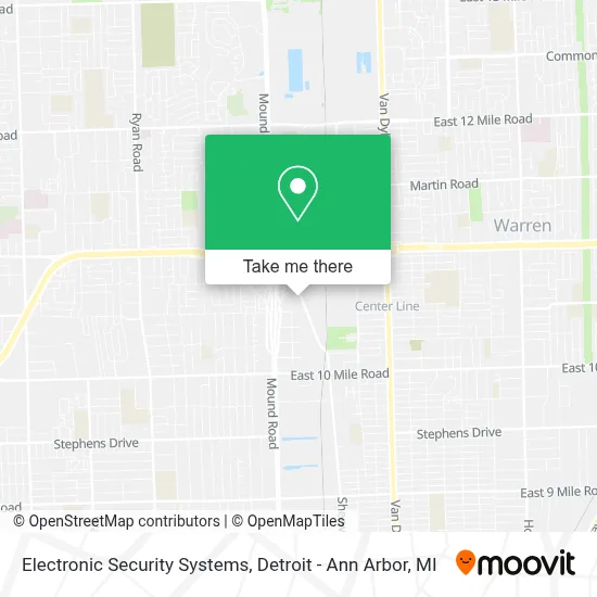 Electronic Security Systems map