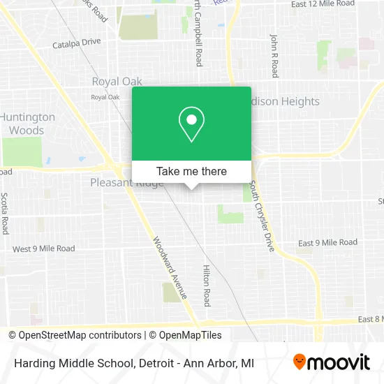 Harding Middle School map