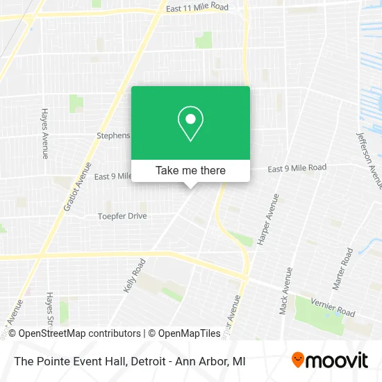 The Pointe Event Hall map