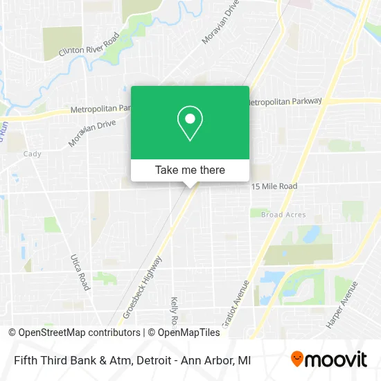Fifth Third Bank & Atm map