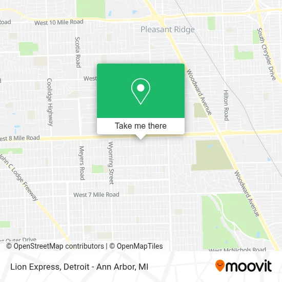 Lion Express map