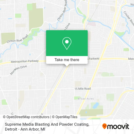 Supreme Media Blasting And Powder Coating map