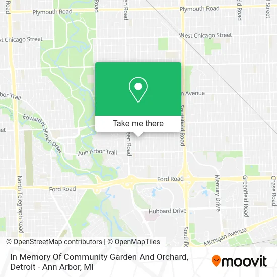 In Memory Of Community Garden And Orchard map