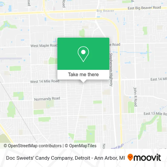 Doc Sweets' Candy Company map