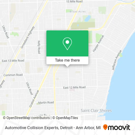 Automotive Collision Experts map