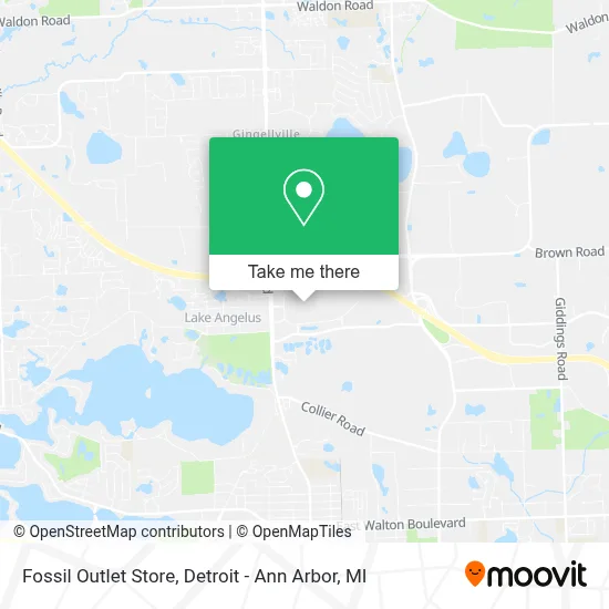 Fossil Outlet Store map