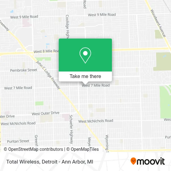 Total Wireless map