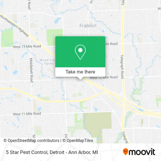 5 Star Pest Control map