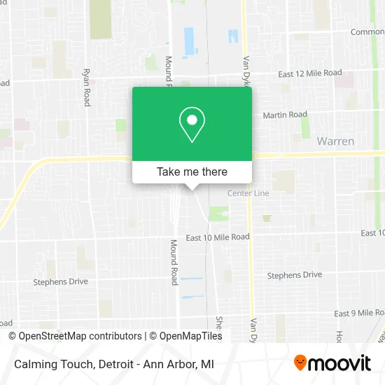 Calming Touch map