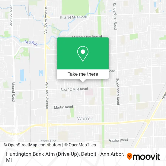 Huntington Bank Atm (Drive-Up) map