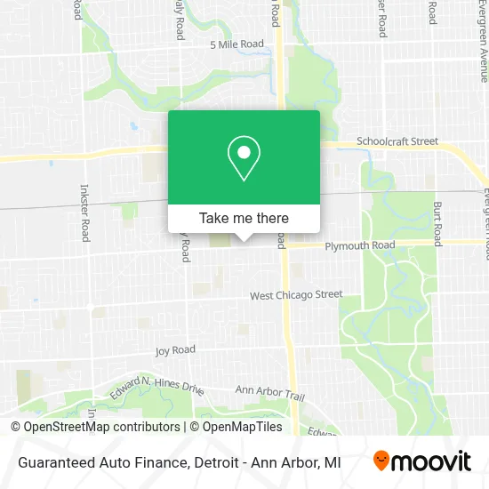 Guaranteed Auto Finance map