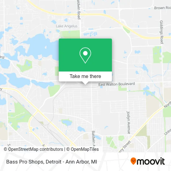 Bass Pro Shops map