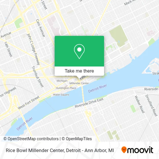 Rice Bowl Millender Center map